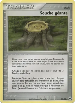 Carte Souche géante de l'extension EX Créateurs de légendes, numéro 75/92