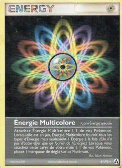 Carte Énergie Multicolore de l'extension EX Créateurs de légendes, numéro 81/92