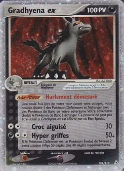 Carte Gradhyena ex de l'extension EX Fantômes Holon, numéro 101/110
