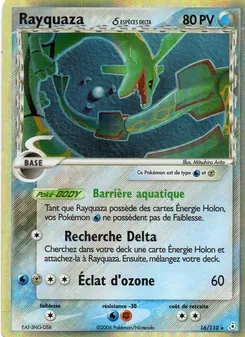 Carte Rayquaza δ de l'extension EX Fantômes Holon, numéro 16/110
