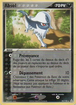 Carte Absol de l'extension EX Fantômes Holon, numéro 18/110