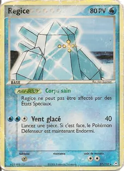 Carte Regice de l'extension EX Fantômes Holon, numéro 27/110