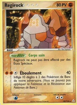 Carte Regirock de l'extension EX Fantômes Holon, numéro 28/110