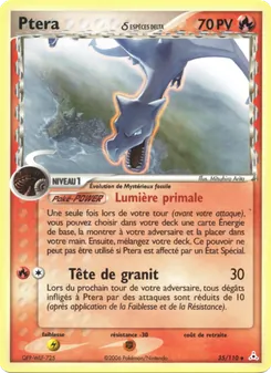 Carte Ptera δ de l'extension EX Fantômes Holon, numéro 35/110