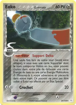Carte Eoko δ de l'extension EX Fantômes Holon, numéro 37/110
