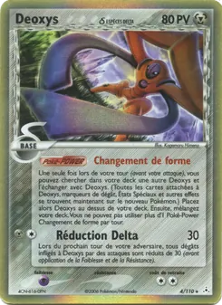 Carte Deoxys δ de l'extension EX Fantômes Holon, numéro 4/110