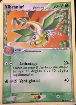 Carte Vibraninf δ de l'extension EX Fantômes Holon, numéro 54/110