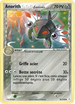 Carte Anorith δ de l'extension EX Fantômes Holon, numéro 57/110