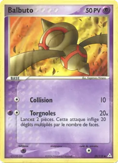 Carte Balbuto de l'extension EX Fantômes Holon, numéro 59/110