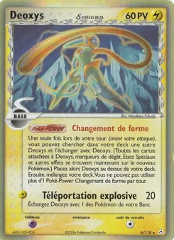 Carte Deoxys δ de l'extension EX Fantômes Holon, numéro 6/110