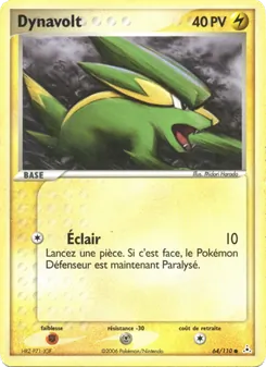 Carte Dynavolt de l'extension EX Fantômes Holon, numéro 64/110