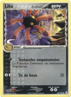 Carte Lilia δ de l'extension EX Fantômes Holon, numéro 68/110