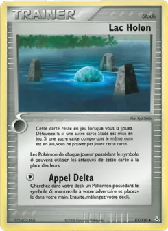 Carte Lac Holon de l'extension EX Fantômes Holon, numéro 87/110