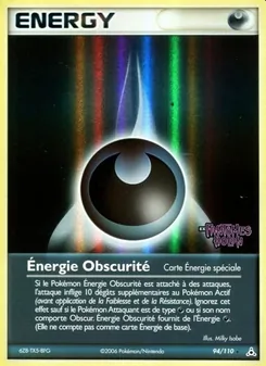 Carte Énergie Obscurité de l'extension EX Fantômes Holon, numéro 94/110