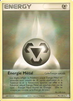 Carte Énergie Métal de l'extension EX Fantômes Holon, numéro 95/110