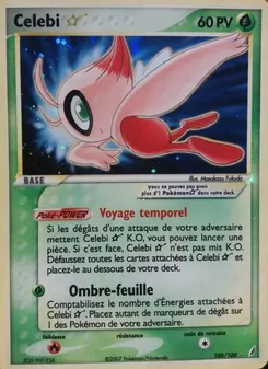 Carte Celebi ☆ de l'extension EX Gardiens de Cristal, numéro 100/100