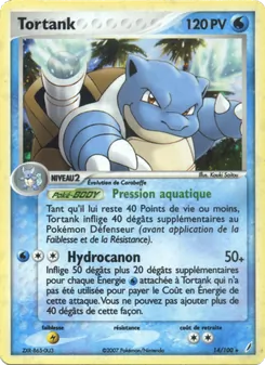 Carte Tortank de l'extension EX Gardiens de Cristal, numéro 14/100