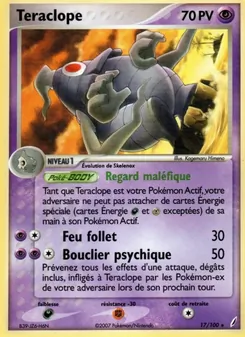 Carte Téraclope de l'extension EX Gardiens de Cristal, numéro 17/100