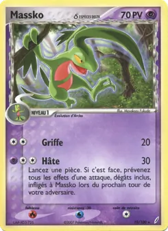 Carte Massko δ de l'extension EX Gardiens de Cristal, numéro 19/100