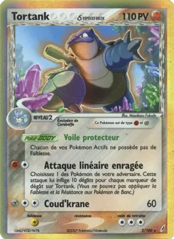 Carte Tortank δ de l'extension EX Gardiens de Cristal, numéro 2/100