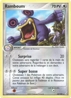 Carte Ramboum de l'extension EX Gardiens de Cristal, numéro 23/100