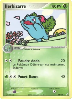 Carte Herbizarre de l'extension EX Gardiens de Cristal, numéro 34/100