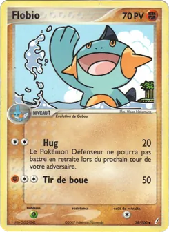 Carte Flobio de l'extension EX Gardiens de Cristal, numéro 38/100
