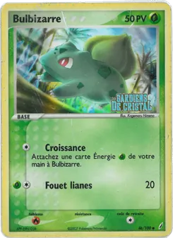 Carte Bulbizarre de l'extension EX Gardiens de Cristal, numéro 46/100