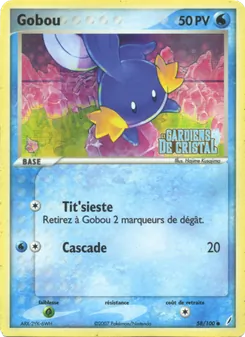Carte Gobou de l'extension EX Gardiens de Cristal, numéro 58/100