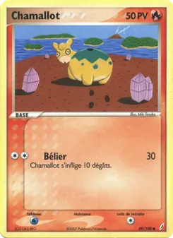 Carte Chamallot de l'extension EX Gardiens de Cristal, numéro 59/100