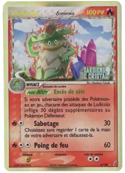Carte Ludicolo δ de l'extension EX Gardiens de Cristal, numéro 6/100