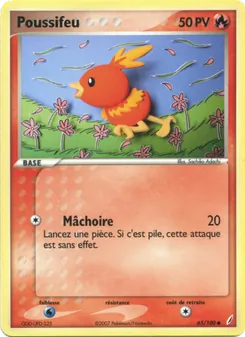 Carte Poussifeu de l'extension EX Gardiens de Cristal, numéro 65/100