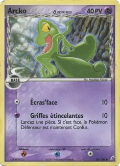 Carte Arcko δ de l'extension EX Gardiens de Cristal, numéro 68/100