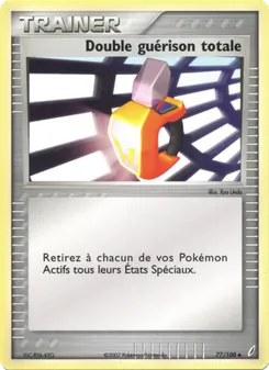 Carte Double guérison totale de l'extension EX Gardiens de Cristal, numéro 77/100