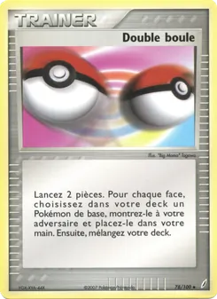 Carte Double boule de l'extension EX Gardiens de Cristal, numéro 78/100