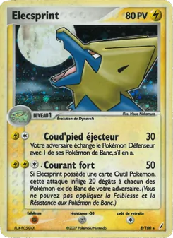 Carte Élecsprint de l'extension EX Gardiens de Cristal, numéro 8/100