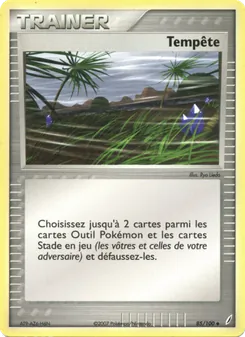 Carte Tempête de l'extension EX Gardiens de Cristal, numéro 85/100