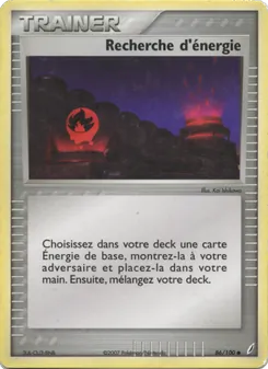 Carte Recherche d'énergie de l'extension EX Gardiens de Cristal, numéro 86/100