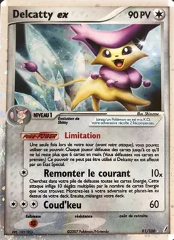 Carte Delcatty ex de l'extension EX Gardiens de Cristal, numéro 91/100