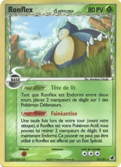 Carte Ronflex δ de l'extension EX Île des Dragons, numéro 10/101