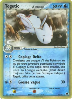 Carte Togetic δ de l'extension EX Île des Dragons, numéro 11/101