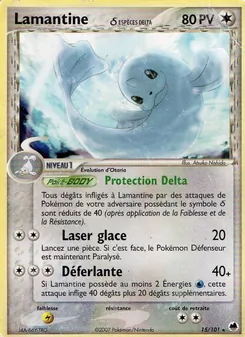 Carte Lamantine δ de l'extension EX Île des Dragons, numéro 15/101