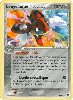 Carte Coxyclaque δ de l'extension EX Île des Dragons, numéro 18/101