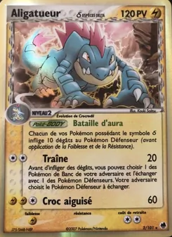 Carte Aligatueur δ de l'extension EX Île des Dragons, numéro 2/101