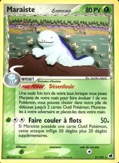 Carte Maraiste δ de l'extension EX Île des Dragons, numéro 21/101