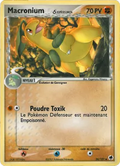 Carte Macronium δ de l'extension EX Île des Dragons, numéro 26/101