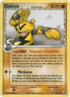 Carte Elektek δ de l'extension EX Île des Dragons, numéro 29/101
