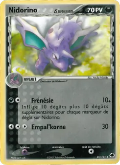 Carte Nidorino δ de l'extension EX Île des Dragons, numéro 35/101