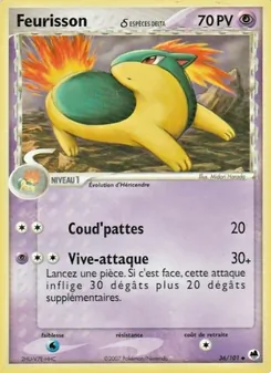 Carte Feurisson δ de l'extension EX Île des Dragons, numéro 36/101