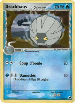 Carte Drackhaus δ de l'extension EX Île des Dragons, numéro 38/101